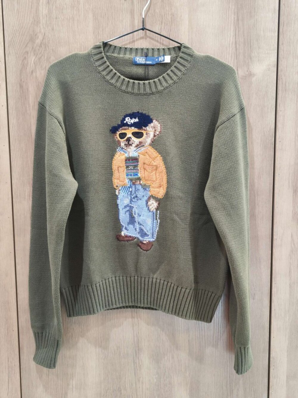 Ralph Lauren Cool Bear Embroidered Casual Knit Sweater